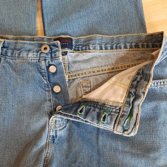 VTG Y2K Tommy Hilfiger Jeans Straight Leg W32 x L27 Big Flag Logo Patch 90s - Picture 5 of 9